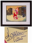 Disney Limited Edition Sericel From the 1988 Film Who Framed Roger Rabbit -- Signed by Kathleen Turner Who Voiced the Character Jessica Rabbit -- With Disney & Beckett COAs